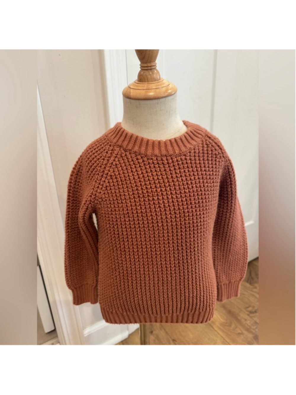Jamie Kay Rust Chunky Knit Sweater Toddler Size 3Y